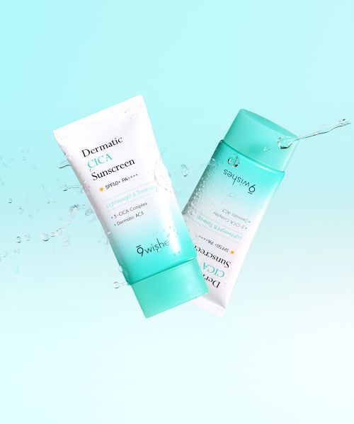9wishes [Trouble/2PACK] Dermatic Cica Sunscreen 50ml+50ml