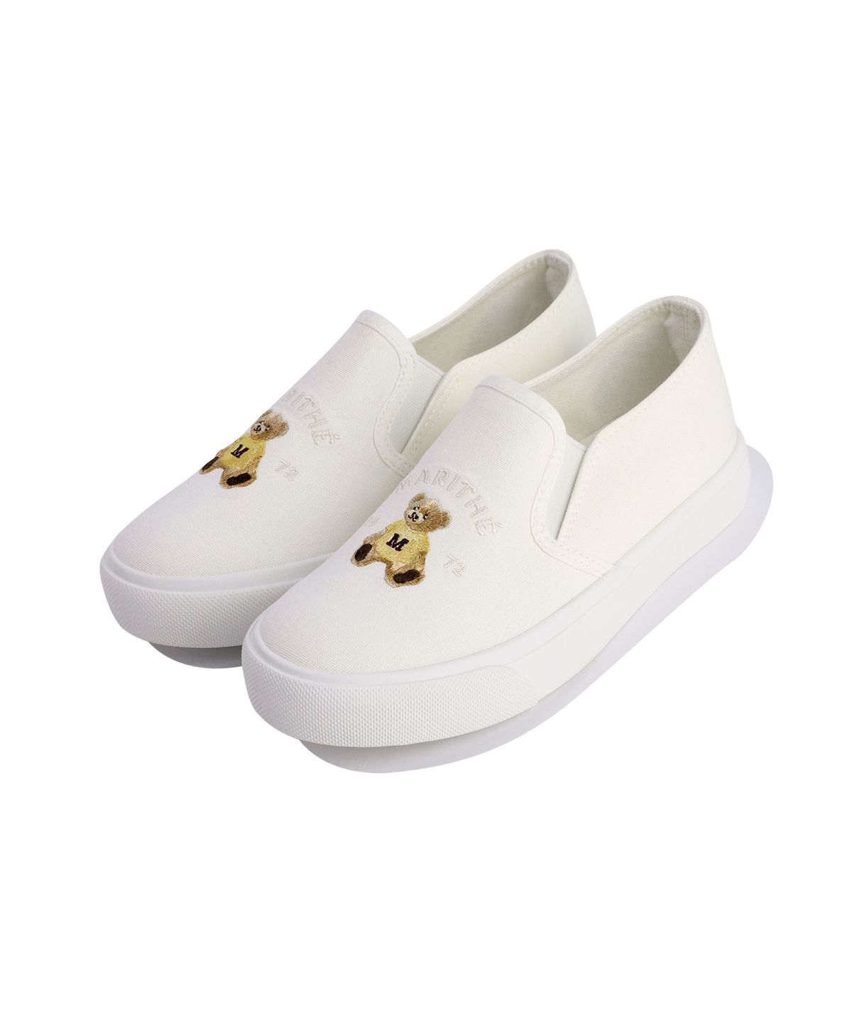 마리떼 키즈(MARITHÉ KIDS) KIDS BEAR COTTON SLIP-ON ivory