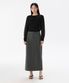 우먼즈 스트레이트 맥시 스커트 [미디엄 그레이]