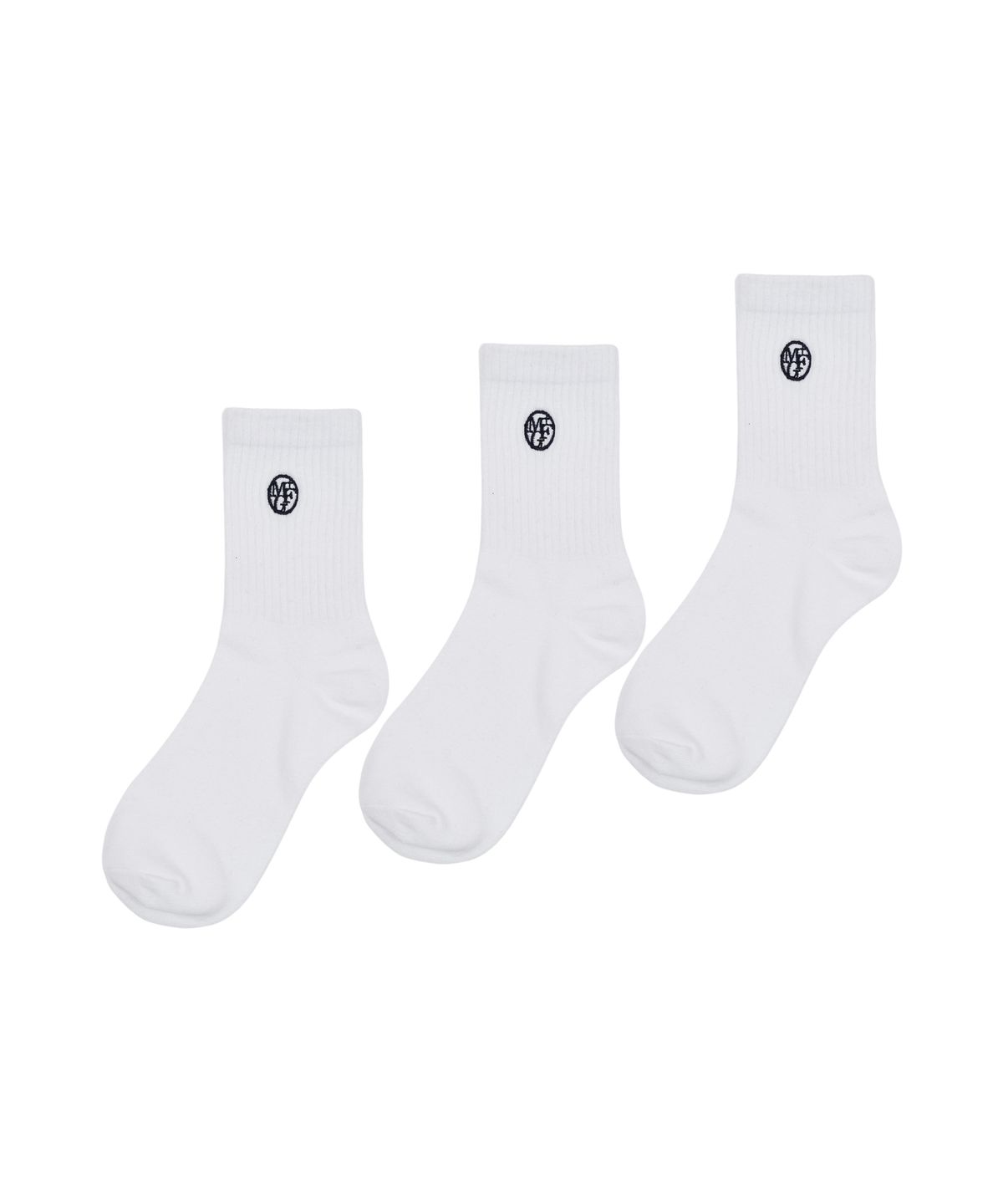 마리떼 키즈(MARITHÉ KIDS) KIDS 3PACK CIRCLE LOGO SOCKS white