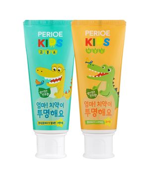 키즈 엄마치약이투명해요 스텝2 치약 80g x 3개 (저불소/고불소 택1)