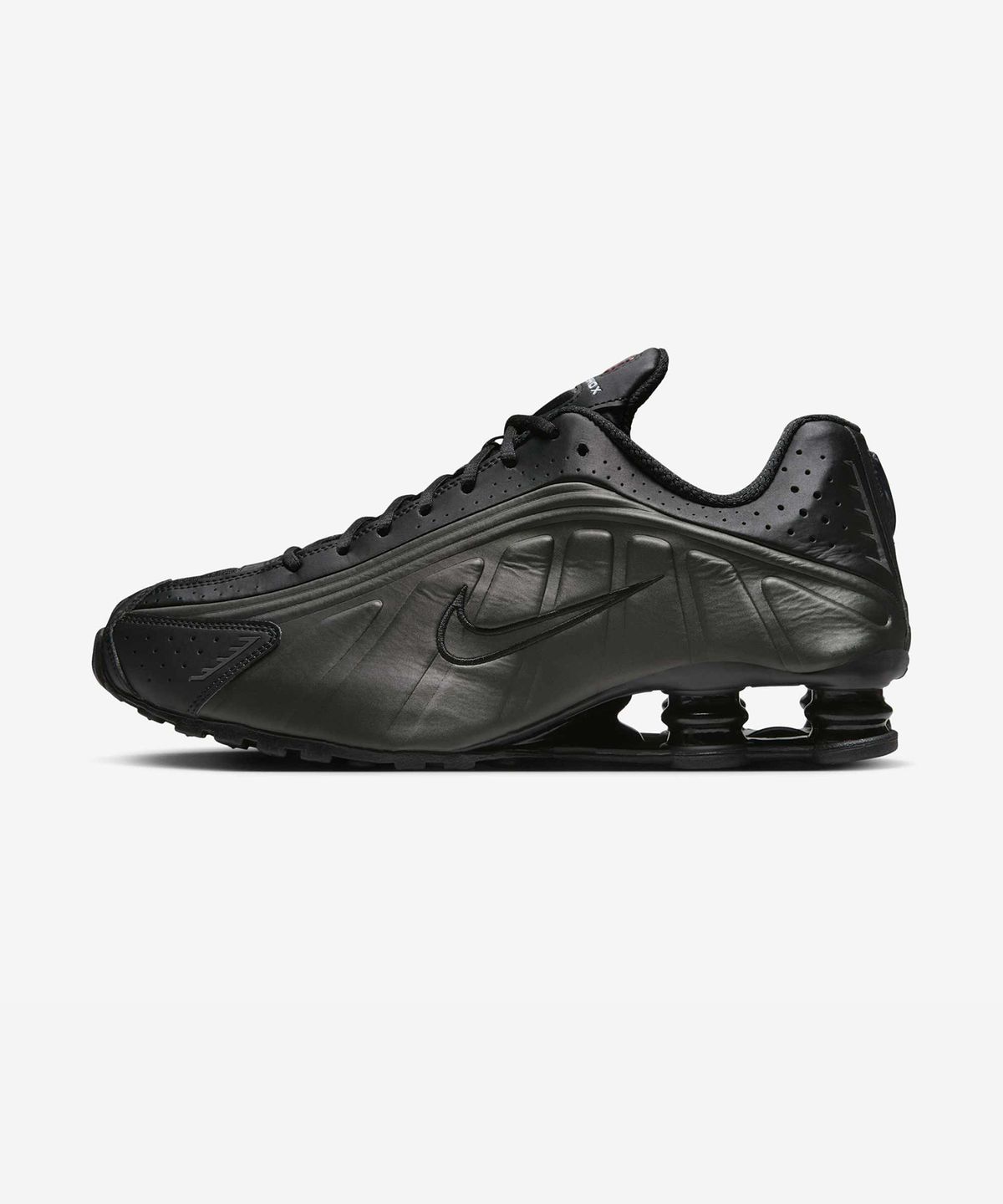 나이키(NIKE) 샥스 R4 M - 블랙:블랙:브라이트 크림슨:블랙 / HQ1988-001