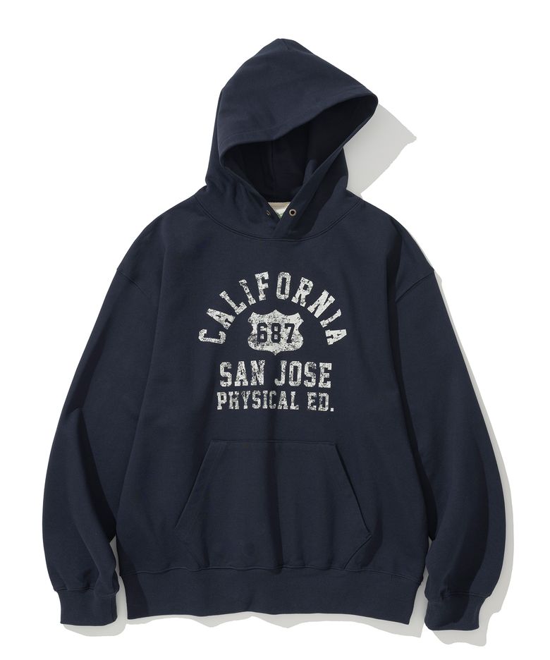 california sweat hoodie navy