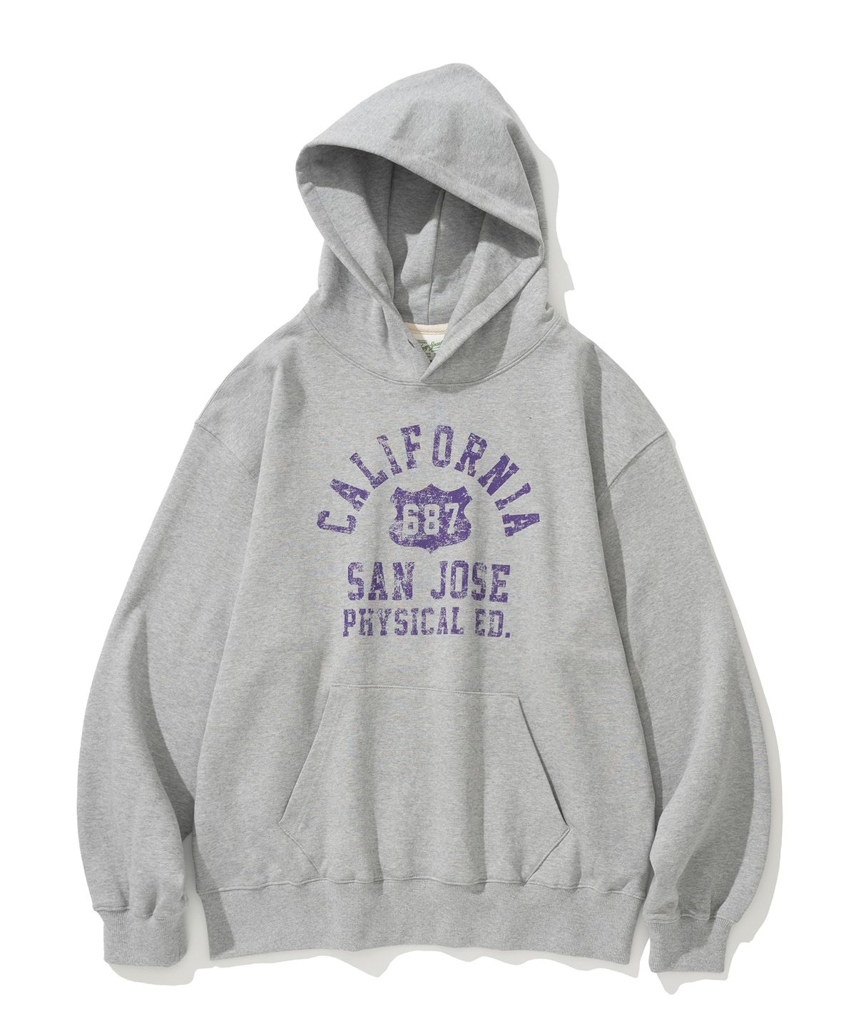 유니폼브릿지(UNIFORM BRIDGE) california sweat hoodie 8% melange grey