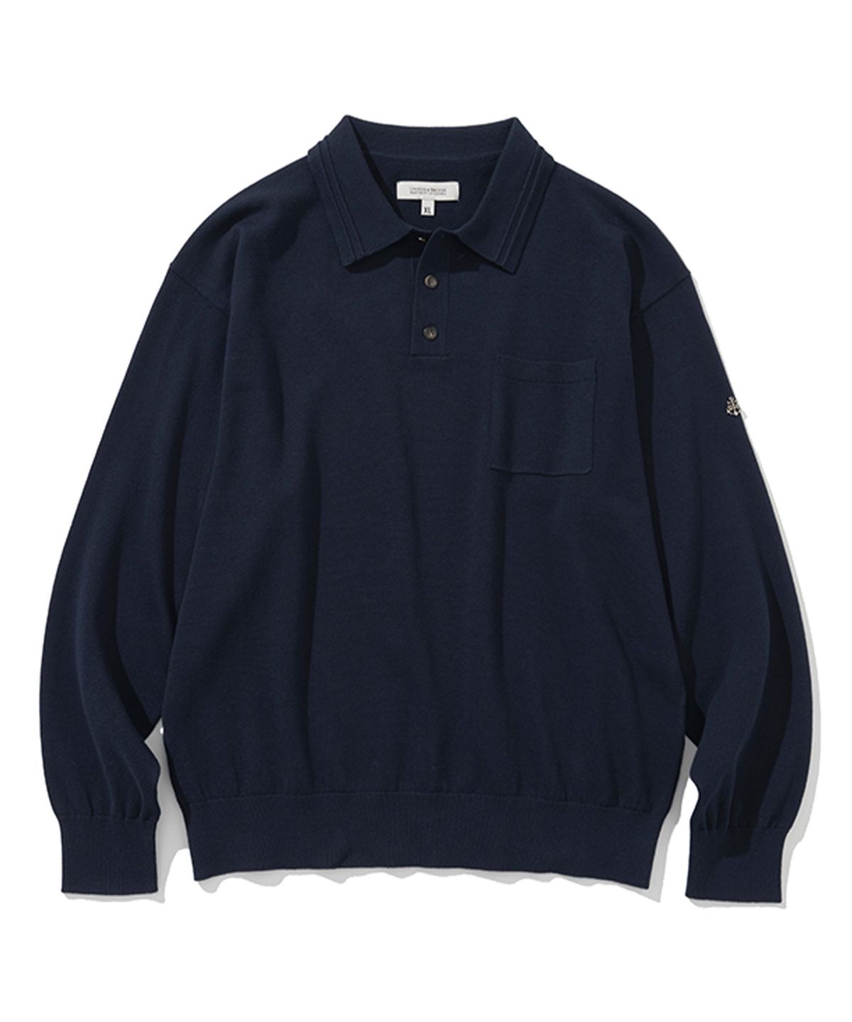 유니폼브릿지(UNIFORM BRIDGE) pocket polo knit navy