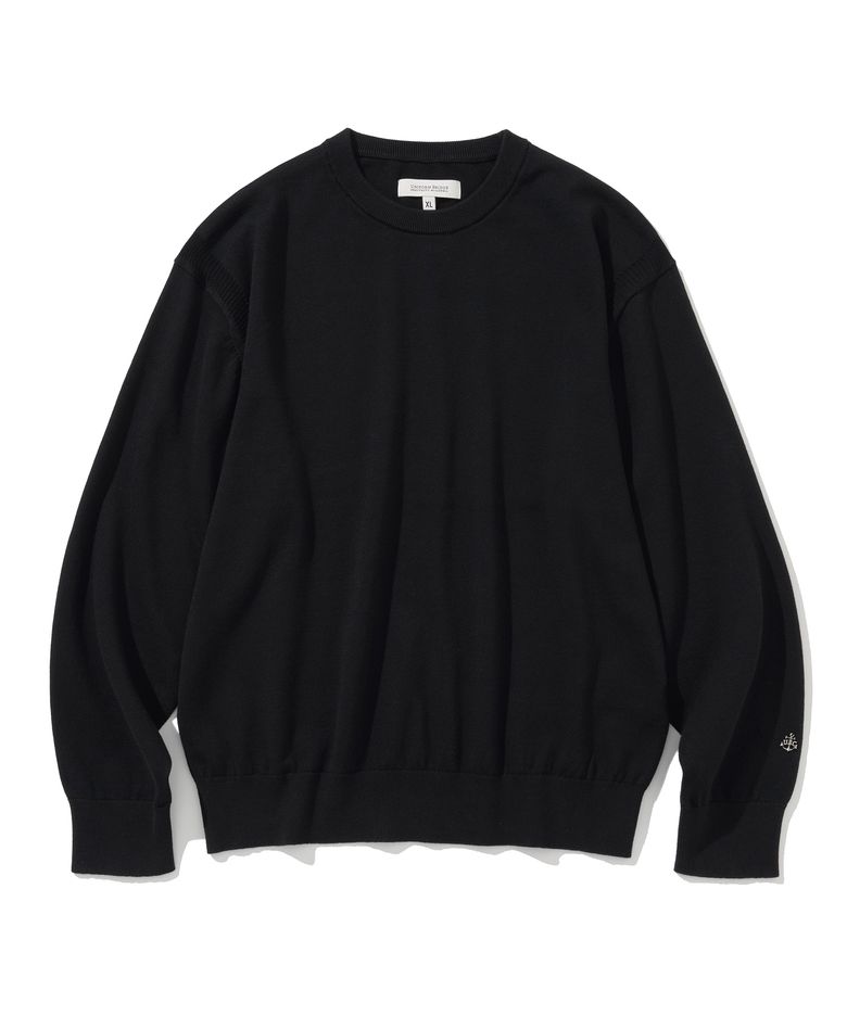 comfort crew neck knit black