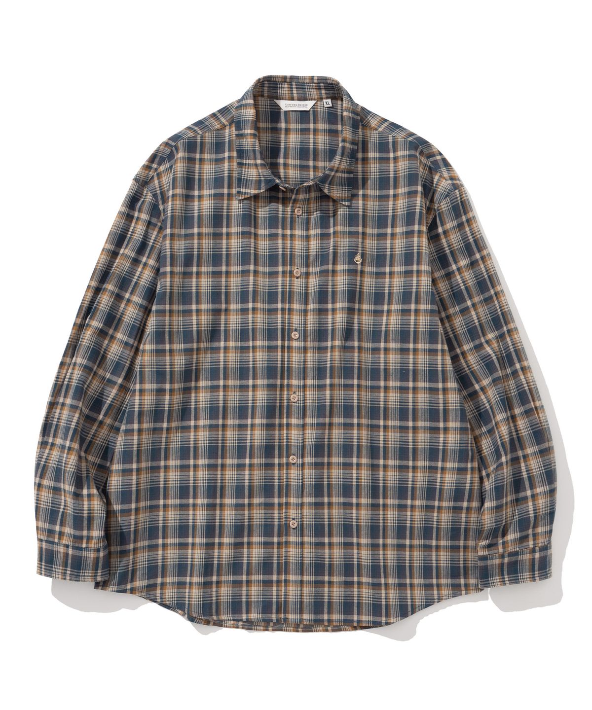 유니폼브릿지(UNIFORM BRIDGE) plaid check shirt green
