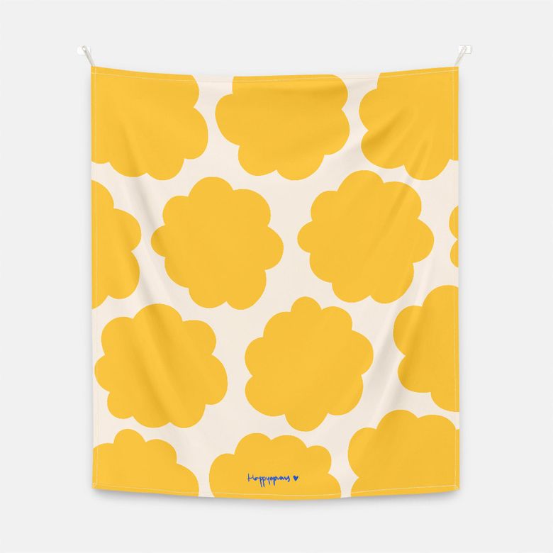 김현지 작가, Flower in dreams Sunflower Yellow 패브릭 포스터