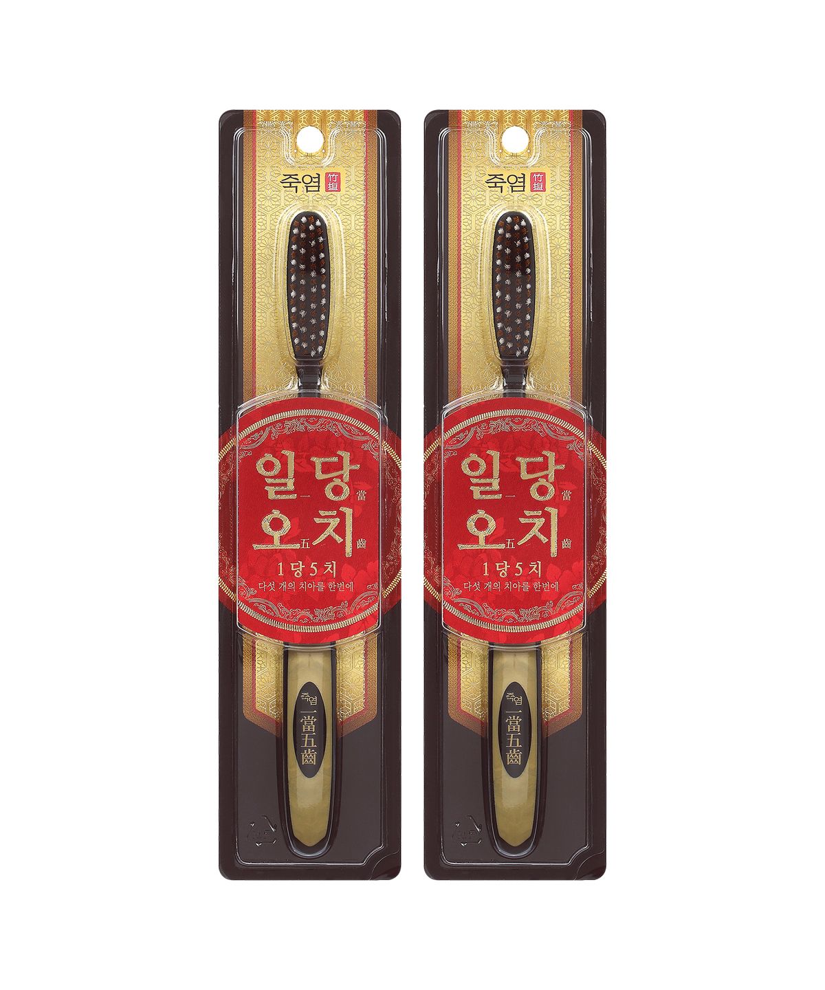 죽염(BAMBOOSALT) 일당오치 칫솔 1입 x 2개