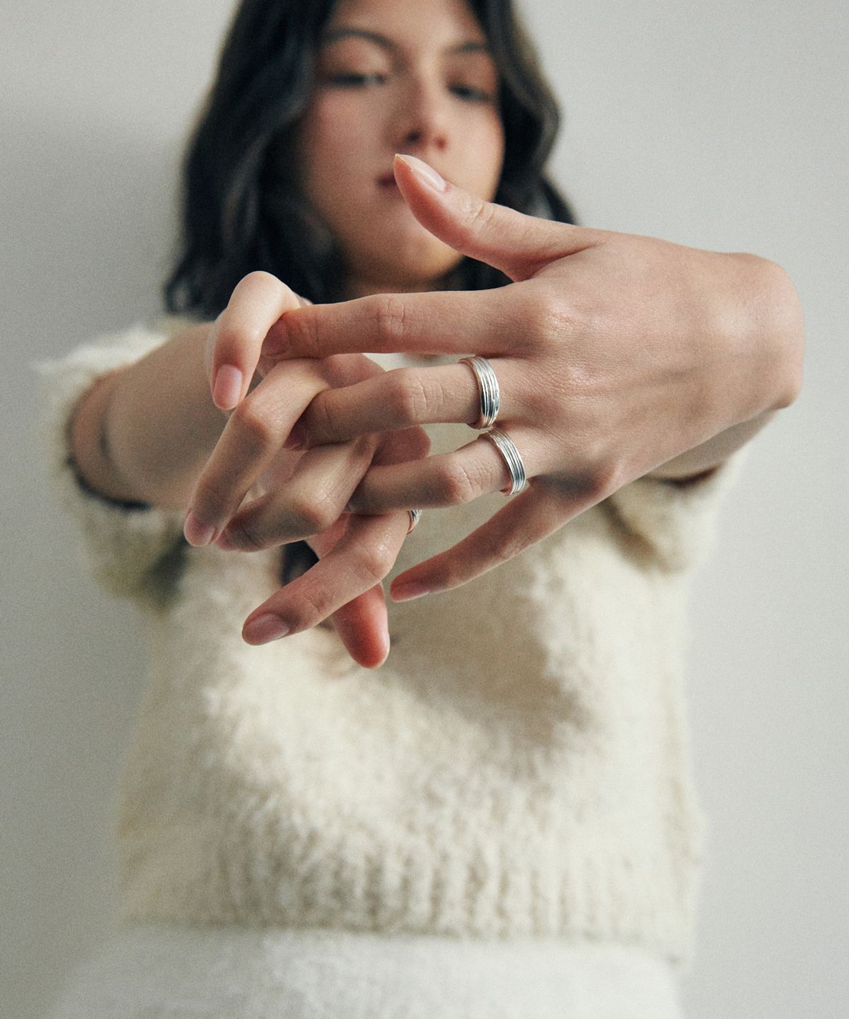 베흐트(VERTE) [925 silver] Cinq.silver.215 / fin conto ring