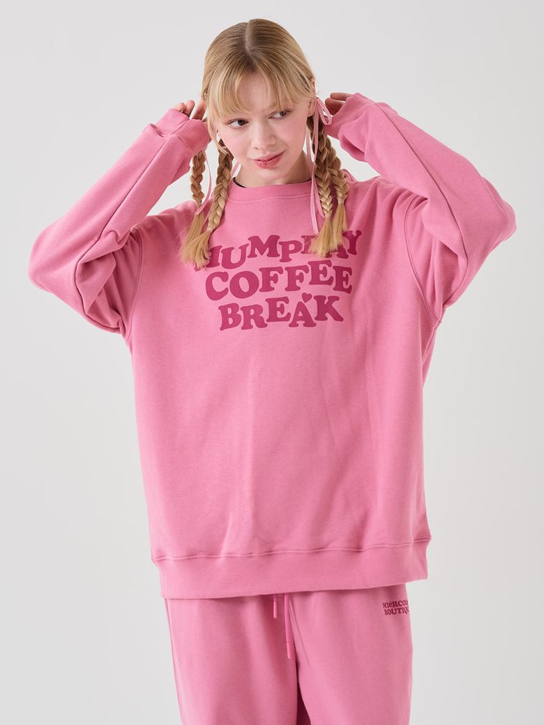 HUMP DAY COFFEE BREAK SWEAT SHIRT [pink]