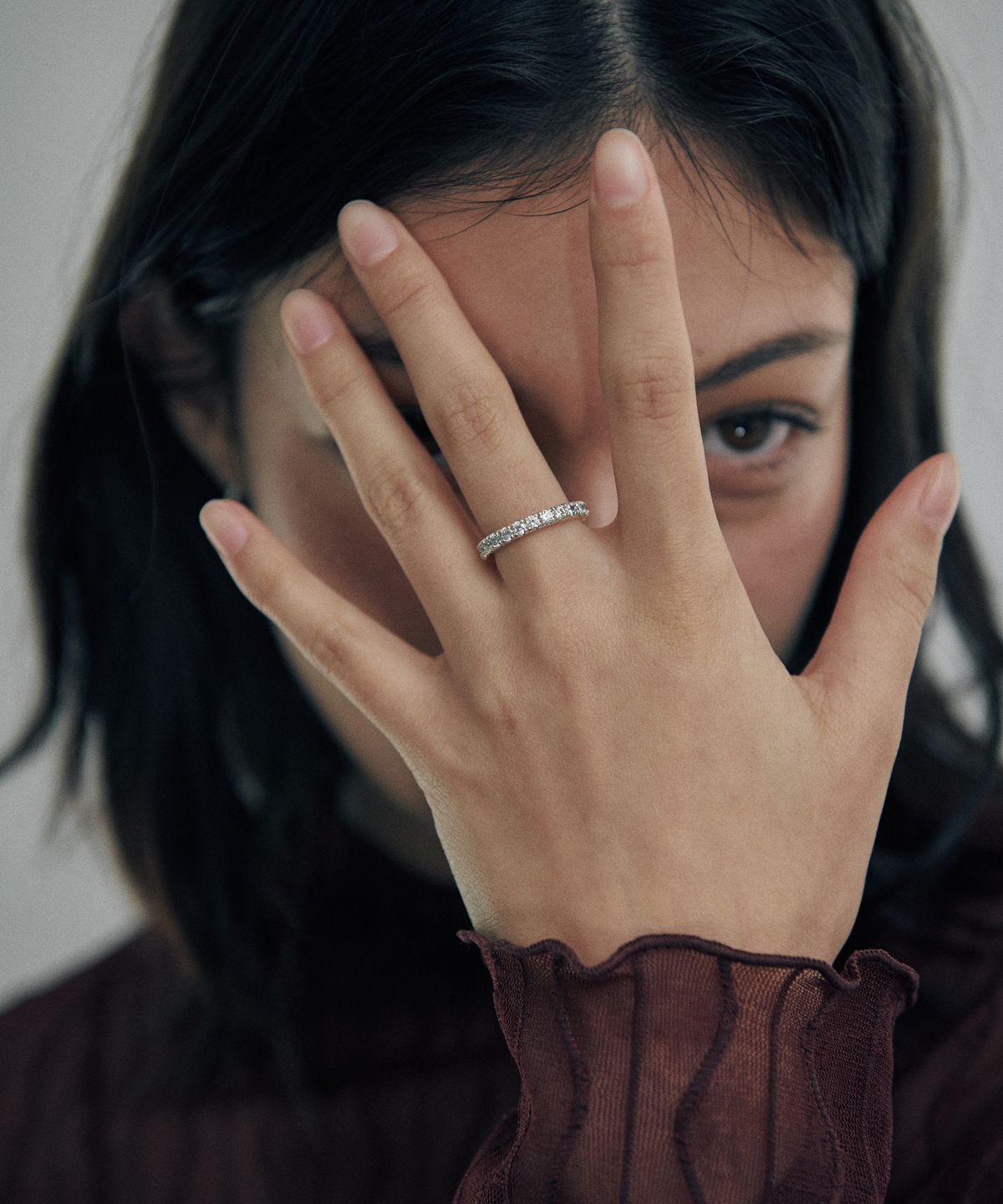 베흐트(VERTE) [925 silver] Cinq.silver.219 / epais anse dew ring