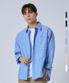 옥스포드 솔리드 포켓 오버 셔츠 [블루]