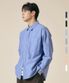 옥스포드 솔리드 포켓 오버 셔츠 [다크블루]