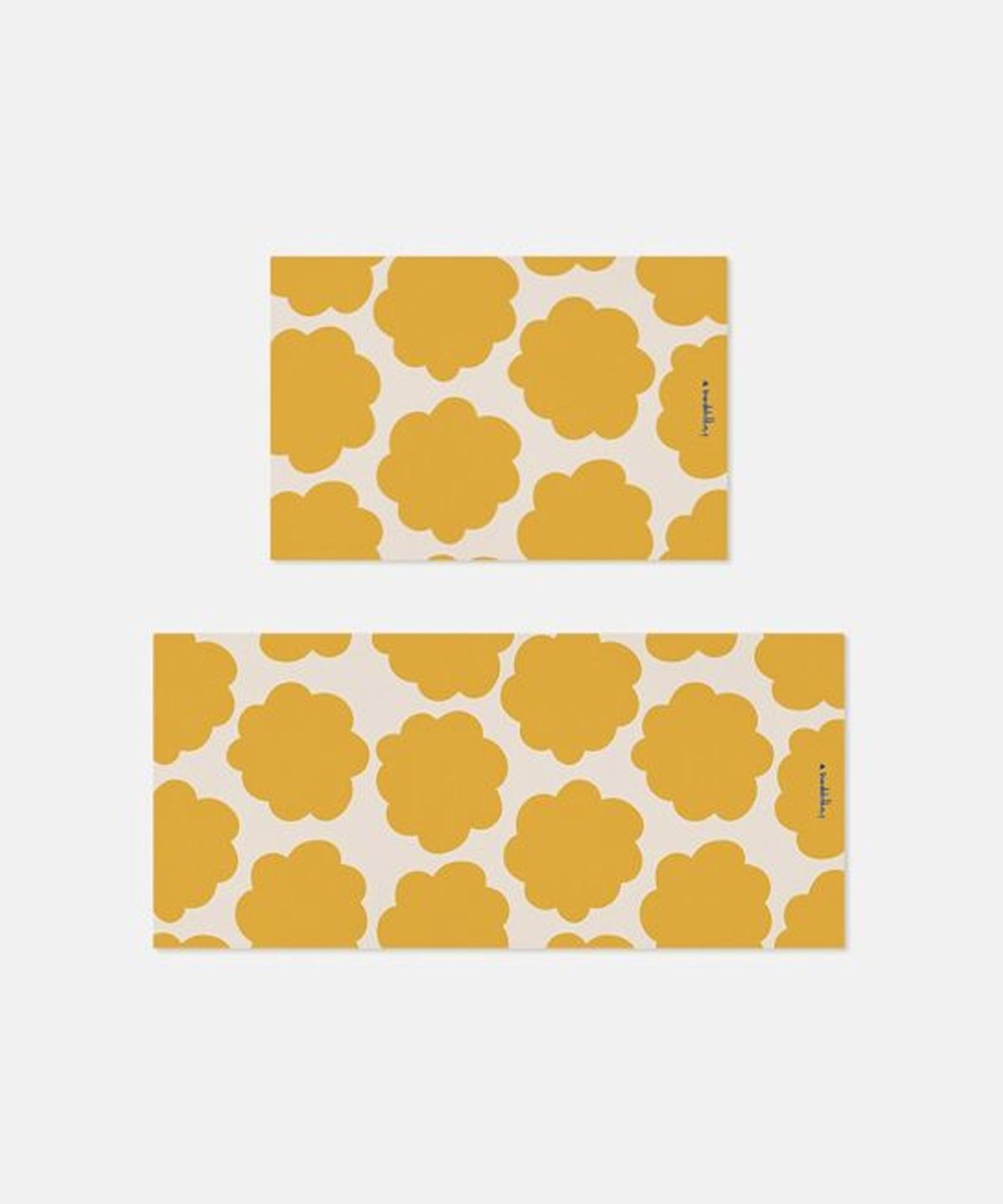 뚜누(TOUNOU) 김현지 작가, Flower in dreams Sunflower Yellow 소프트 규조토 발매트, 주방매트