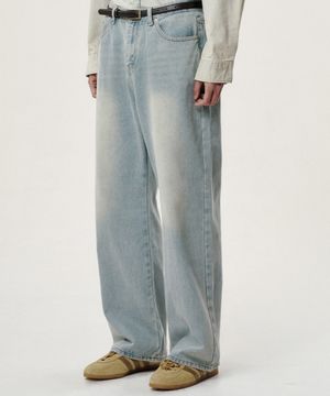 필치 데님 팬츠 - 라이트 블루