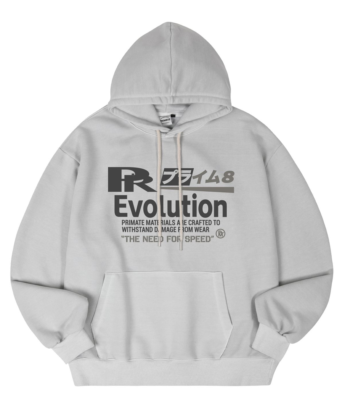 프라임에이트(PRIMATE) EVOLUTION 피그먼트 오버핏 후드티셔츠 4 COLORS