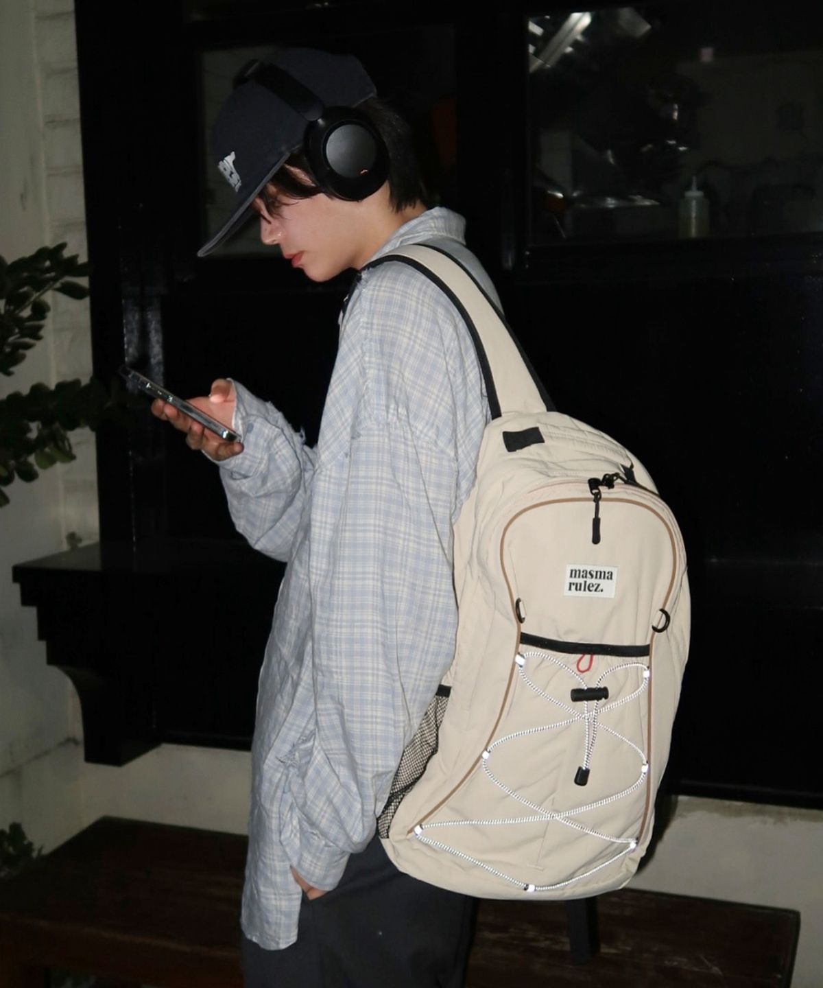 마스마룰즈(MASMARULEZ) Urban sprint layered backpack_Beige