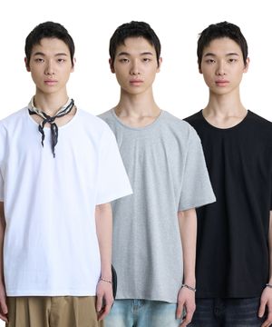 에센셜 U넥 티셔츠 - 3 COLOR