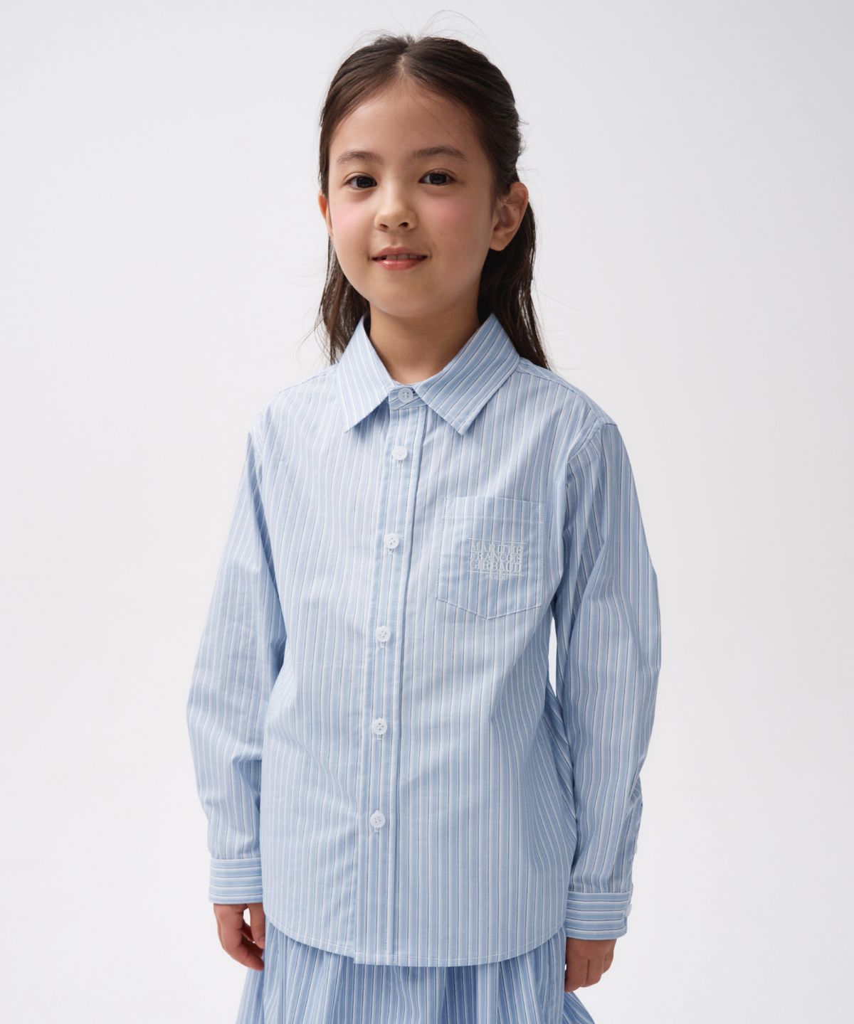 마리떼 키즈(MARITHÉ KIDS) KIDS EMBROIDERY SHIRT sky blue