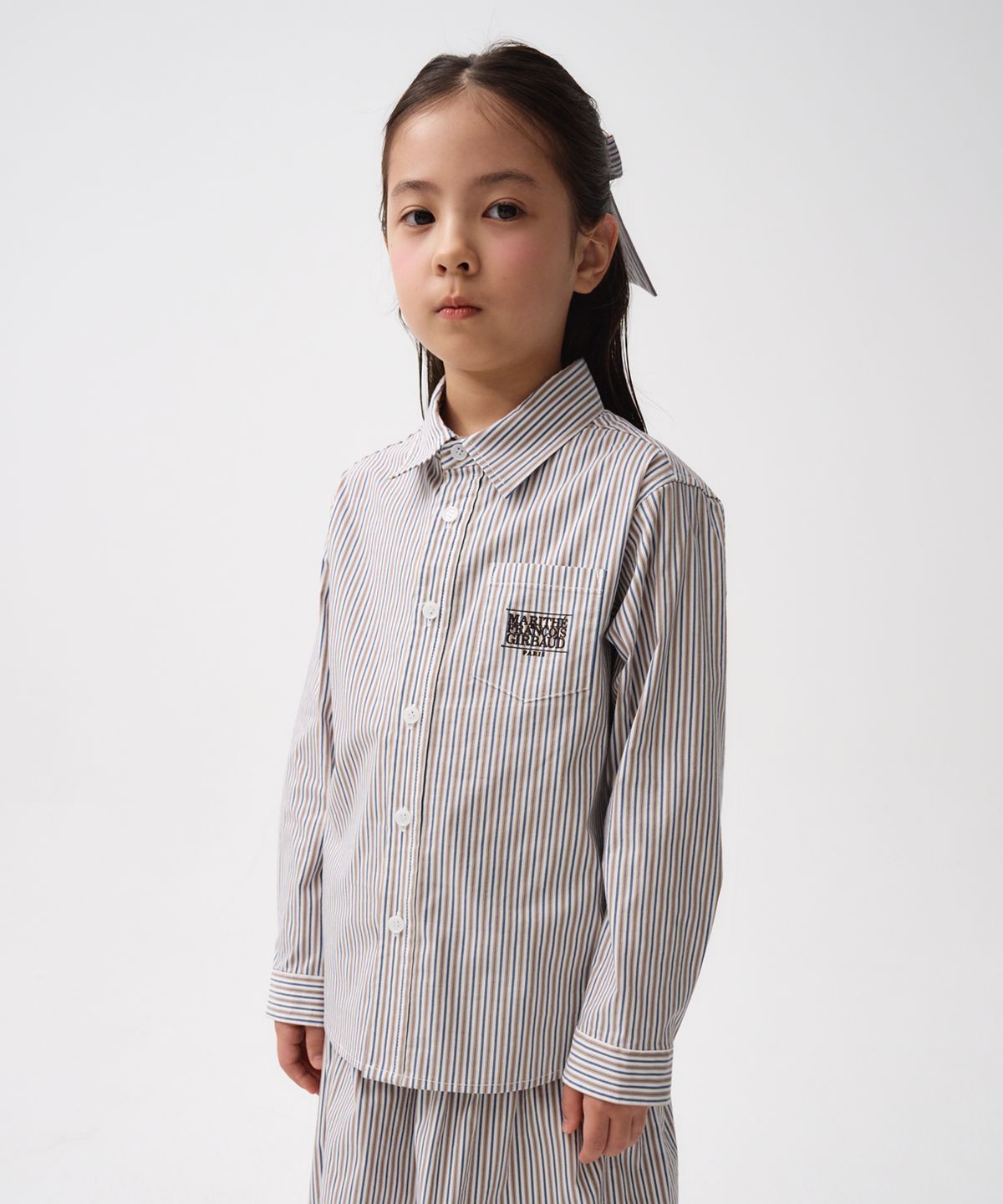 마리떼 키즈(MARITHÉ KIDS) KIDS EMBROIDERY SHIRT beige