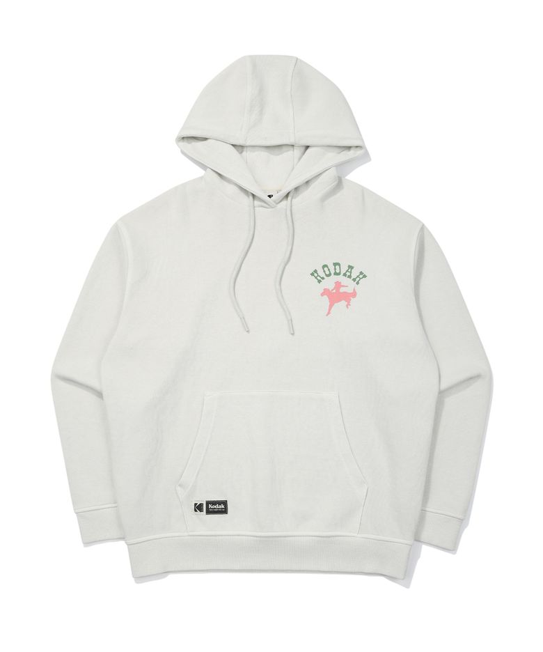 씨너리 그래픽 피그먼트다잉 후드티셔츠 LIGHT GREY
