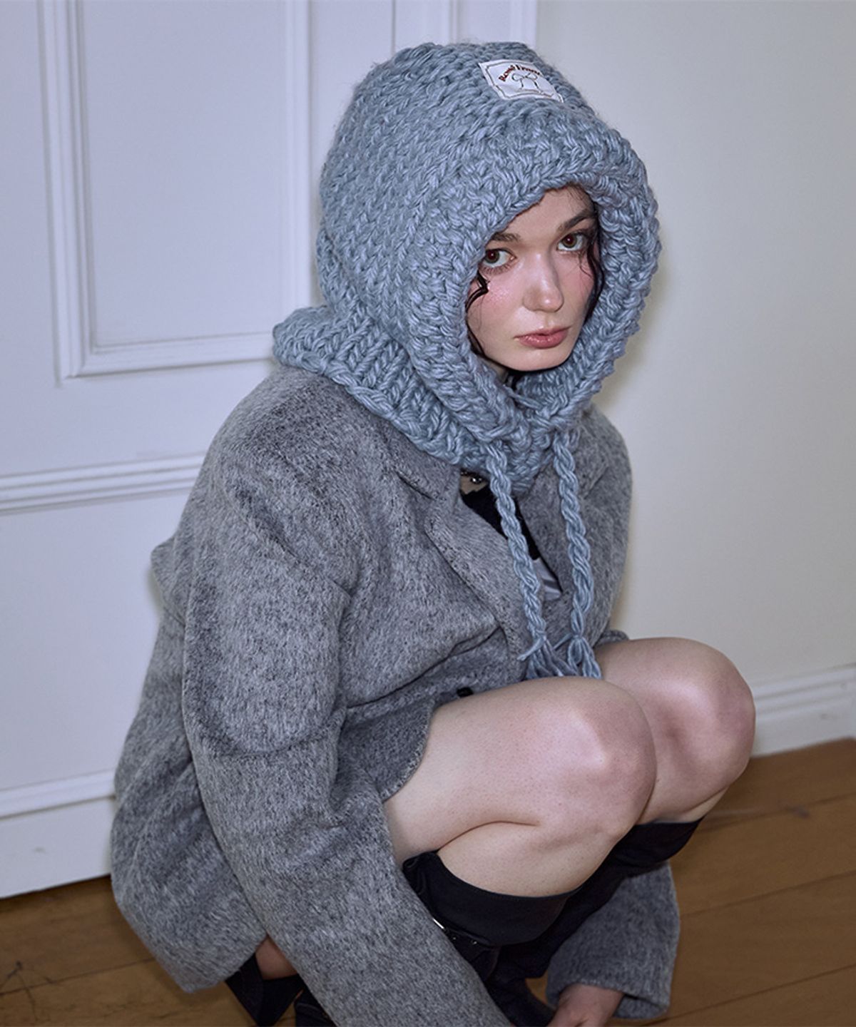 로제프란츠(ROSEFRANTZ) Handmade Wool Balaclava [Sky Blue]