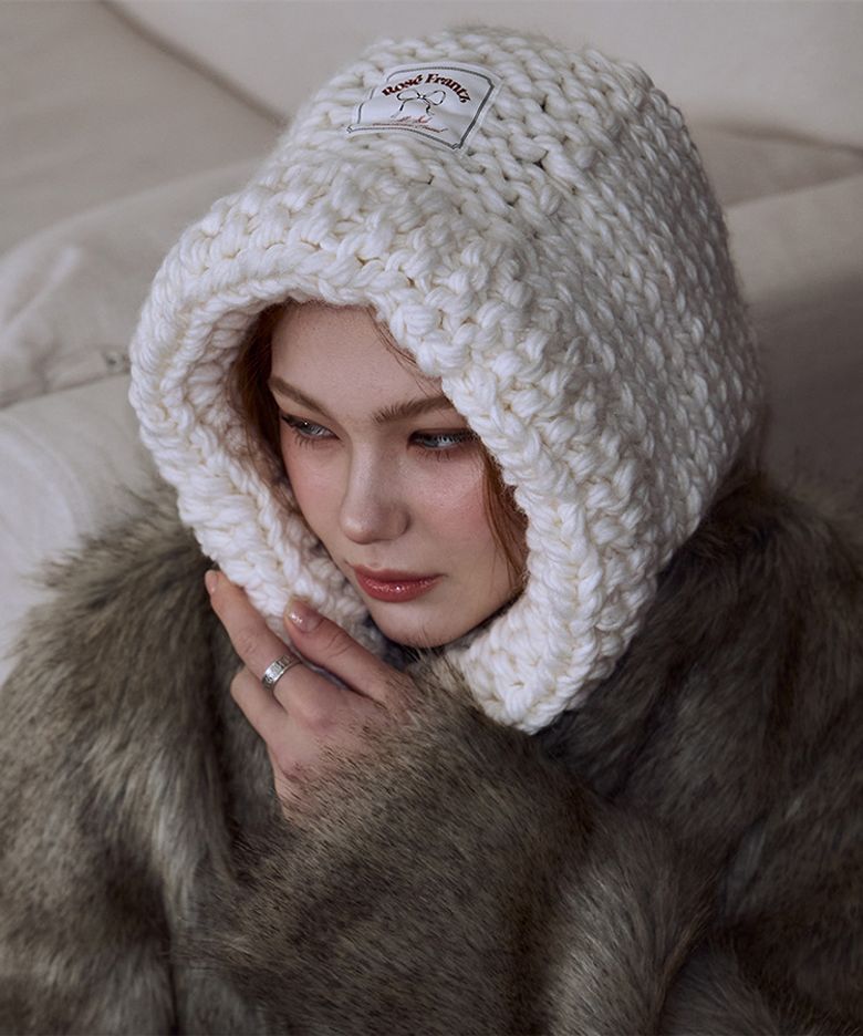 Handmade Wool Balaclava [Ivory]