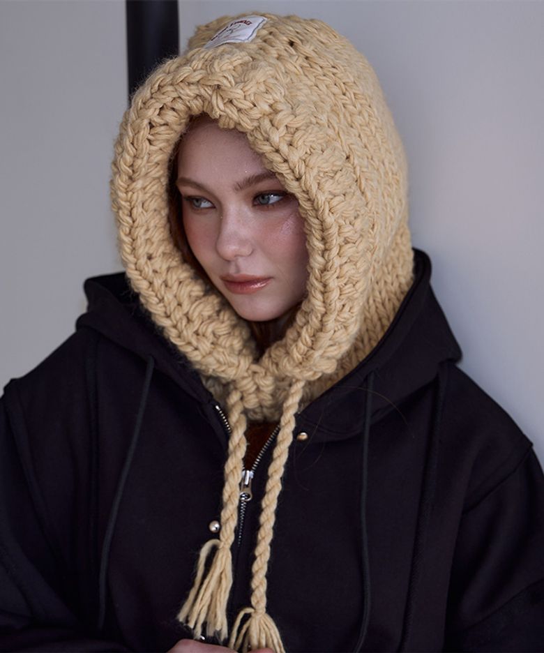Handmade Wool Balaclava [Butter]