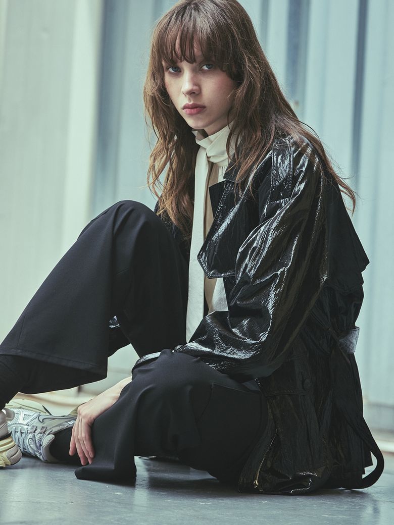 Belted Flap pocket drow string jumper_YAAJPN6