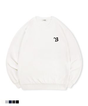 [논기모or기모] 부메랑로고 프린팅 스웨트 셔츠