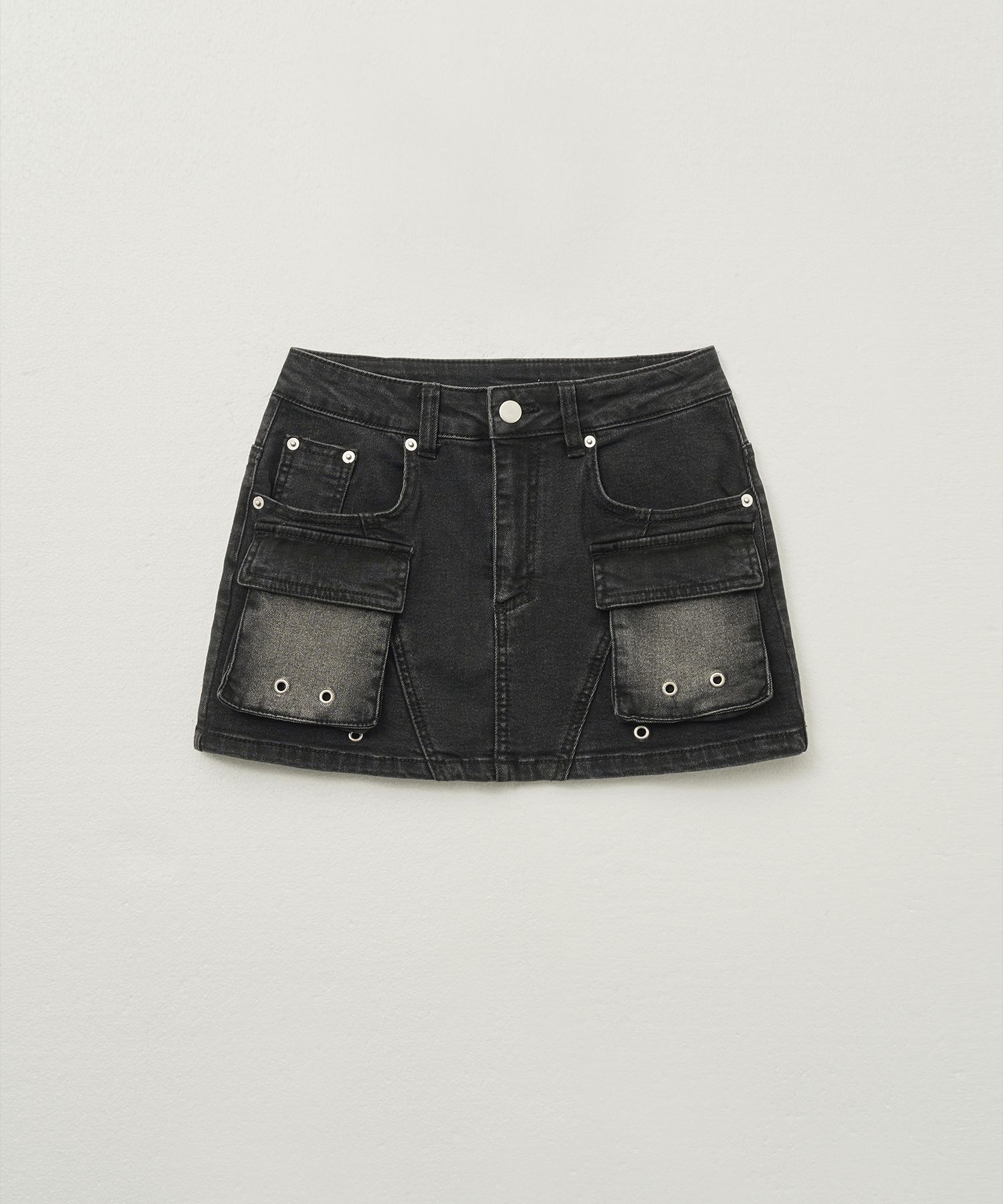 【HELENE PARIS】Bohemian washed denim skirt デニムスカート MUSINSA | HELENE PARIS Bohemian Washed Denim Skirt [Deep Gray]