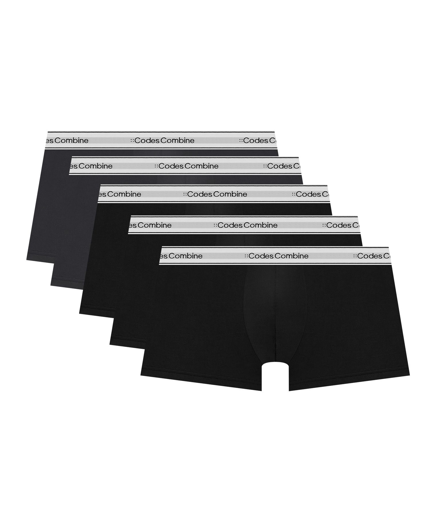 MUSINSA | CODESCOMBINE INNERWEAR Double Line Basic Drawers 5PACK Essential
