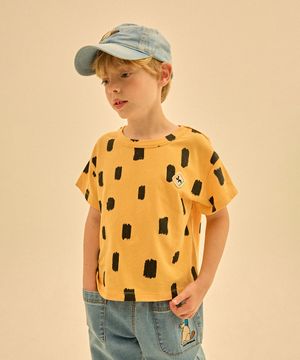 빅도트 숏 슬리브 티셔츠_옐로우