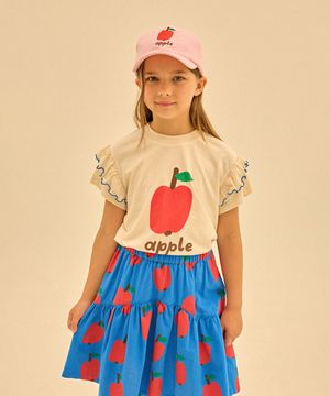 애플체리 숏 슬리브 티셔츠_아이보리