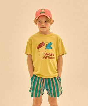 프렌즈 숏 슬리브 티셔츠_라임