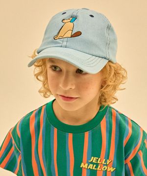 미스터도그 데님 볼캡_라이트블루