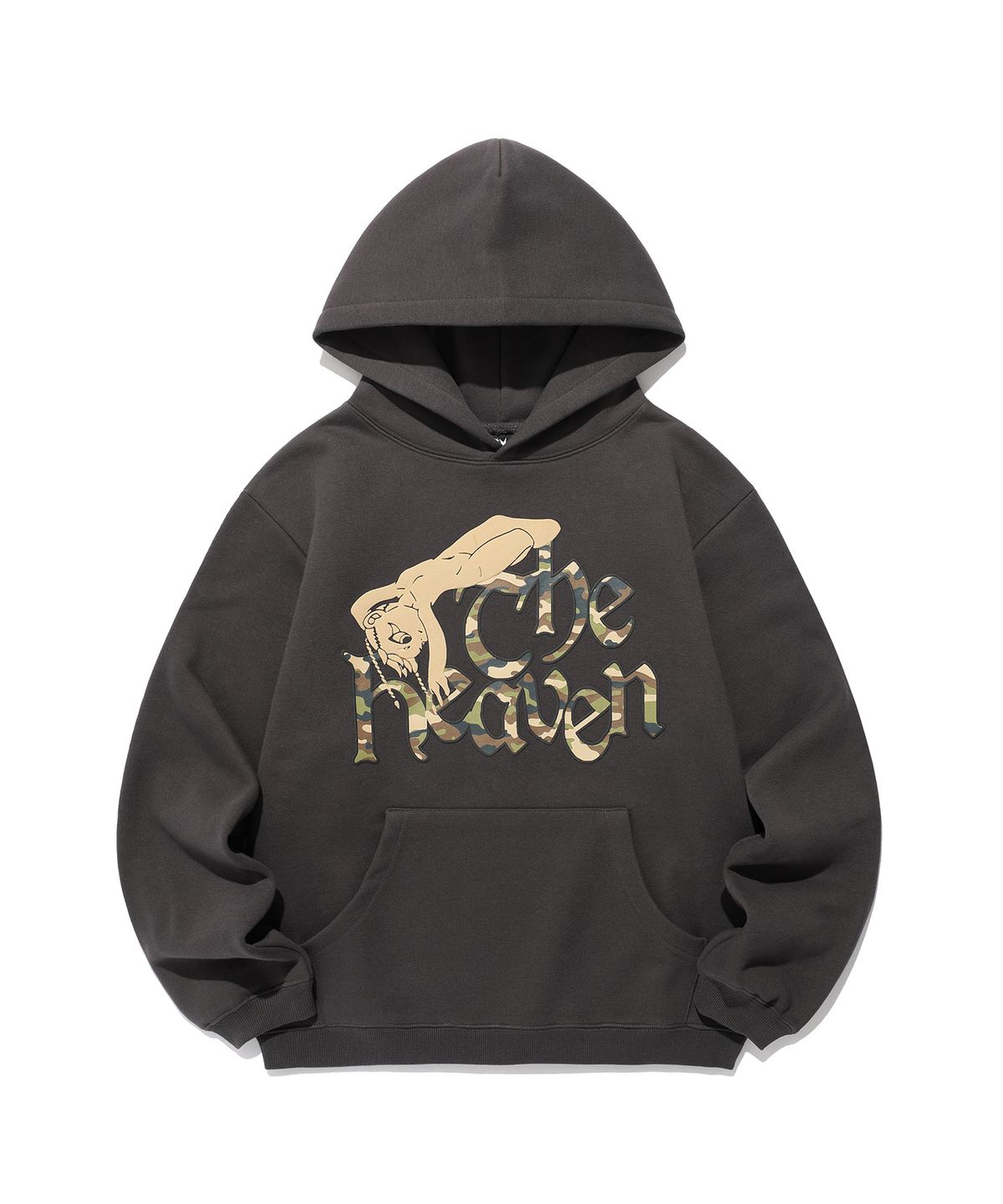 나이스고스트클럽(NICEGHOSTCLUB) THE HEAVEN HOODIE_CHARCOAL(NG2FSUM403A)