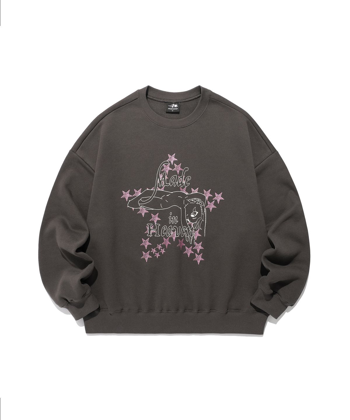 나이스고스트클럽(NICEGHOSTCLUB) ANGELS SWEATSHIRTS_CHARCOAL(NG2FSUM441A)