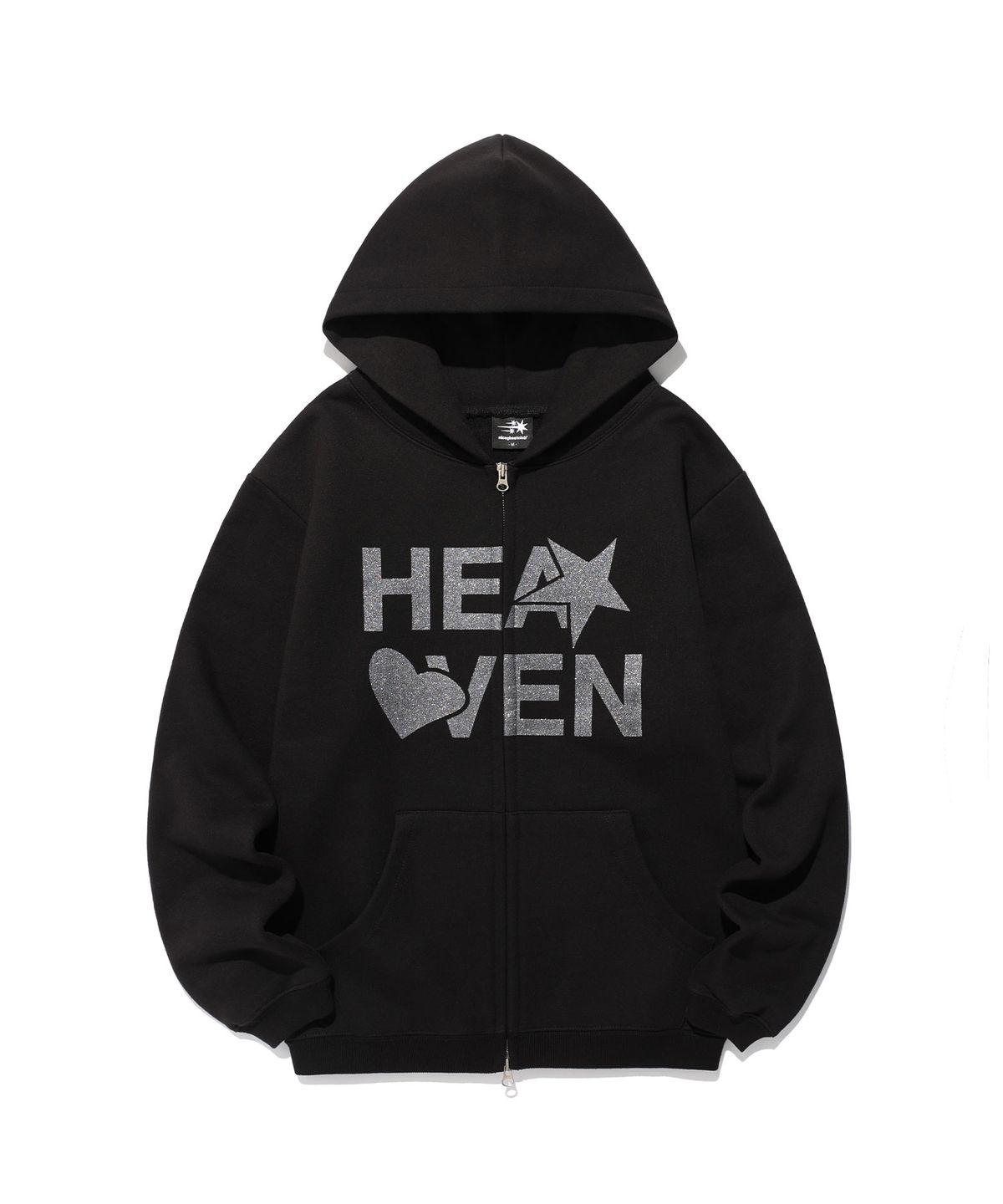 나이스고스트클럽(NICEGHOSTCLUB) HEAVEN HOODIE ZIP UP_BLACK(NG2FSUM481A)