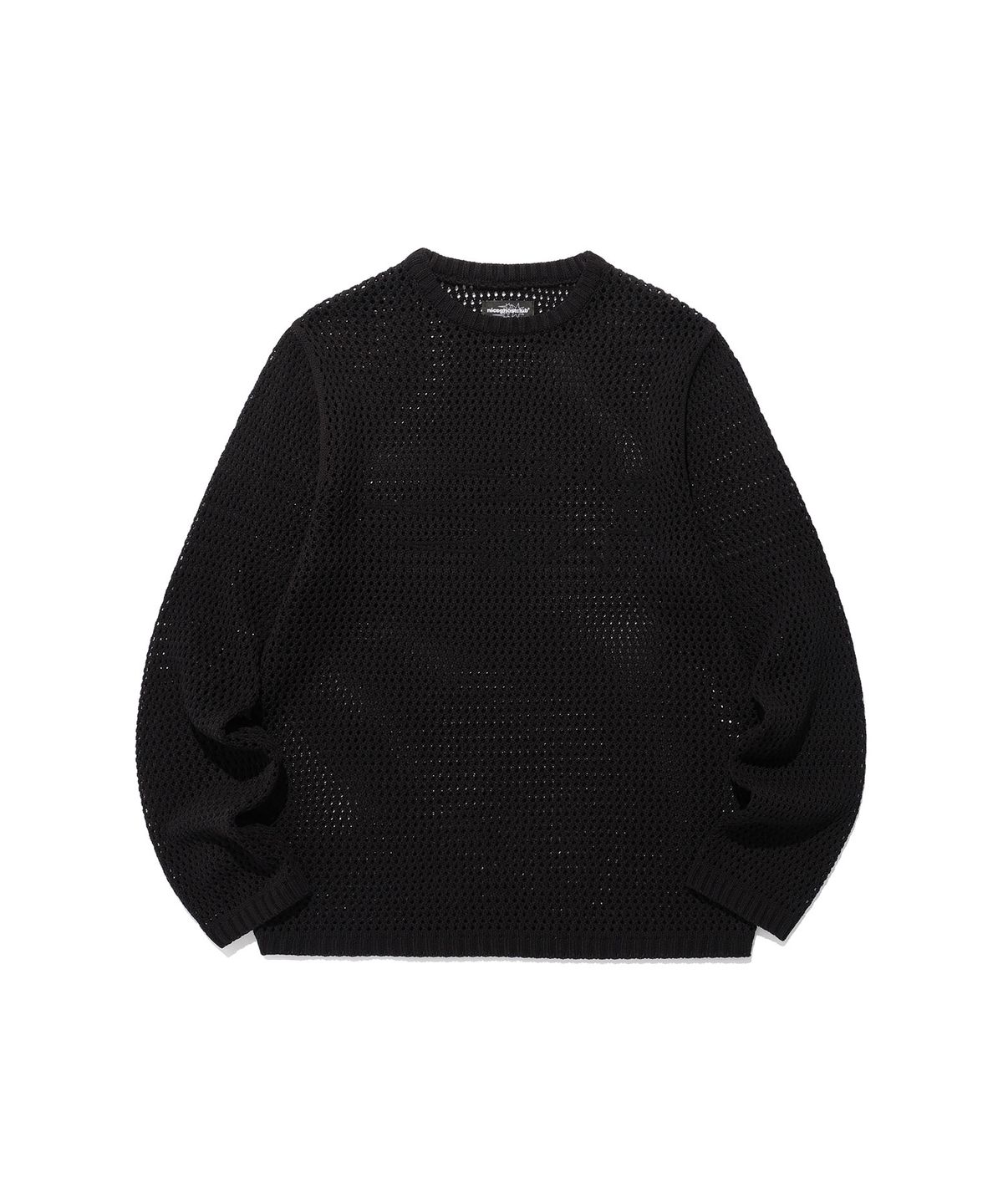 나이스고스트클럽(NICEGHOSTCLUB) 3STARS L/S KNIT TEE_BLACK(NG2FSUK601A)