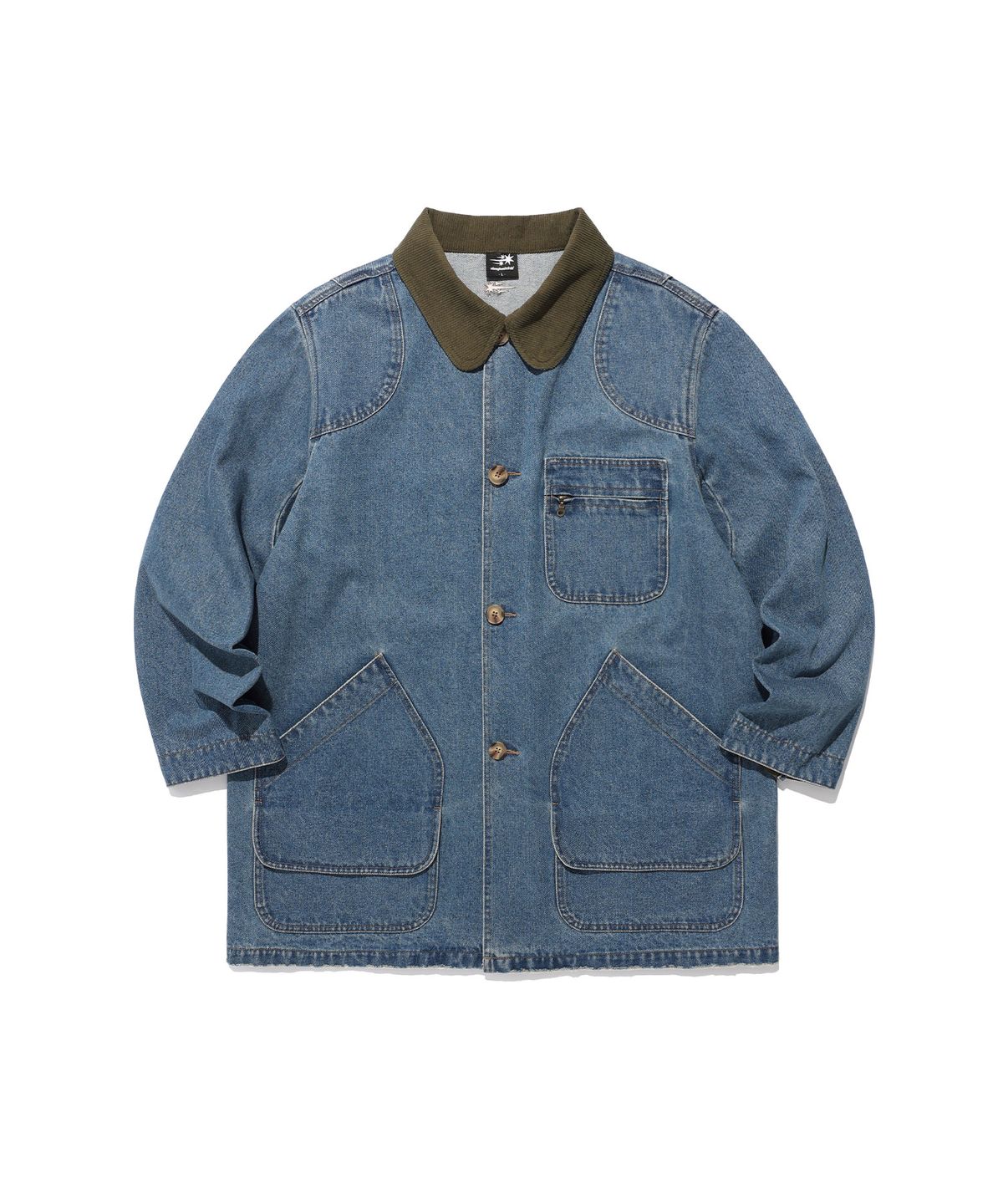 나이스고스트클럽(NICEGHOSTCLUB) DENIM WORK CAR COAT_BLUE(NG2FSUC800A)