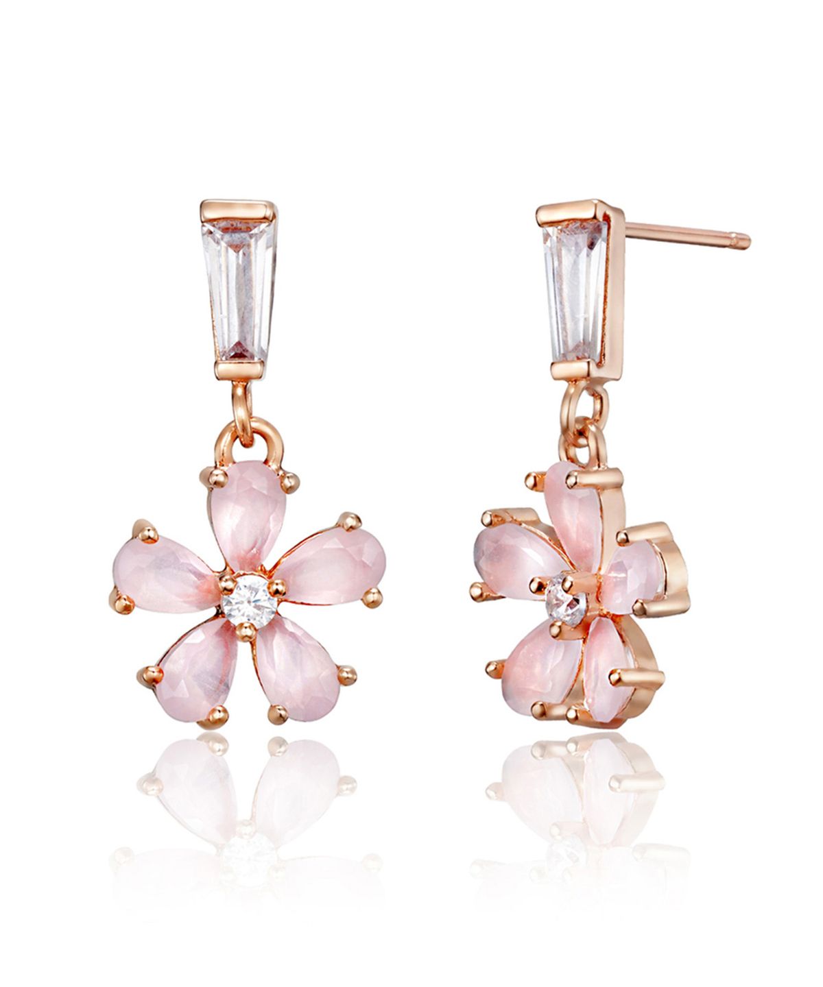 엘르주얼리(ELLEJEWELRY) 14K GF 플라워 드롭 귀걸이 ELGPEE564