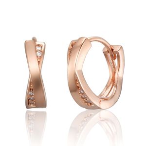 14K GF 크로스 라인 포인트 원터치 귀걸이 ELGPEE559