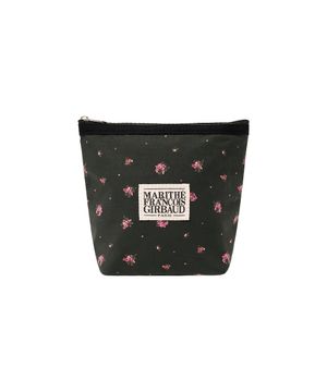 CLASSIC LOGO VINTAGE FLOWER POUCH black