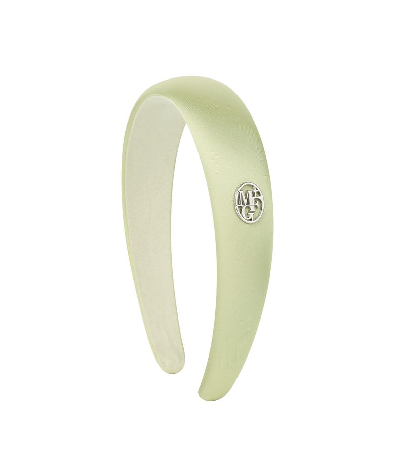 CIRCLE LOGO SATIN HAIR BAND light mint