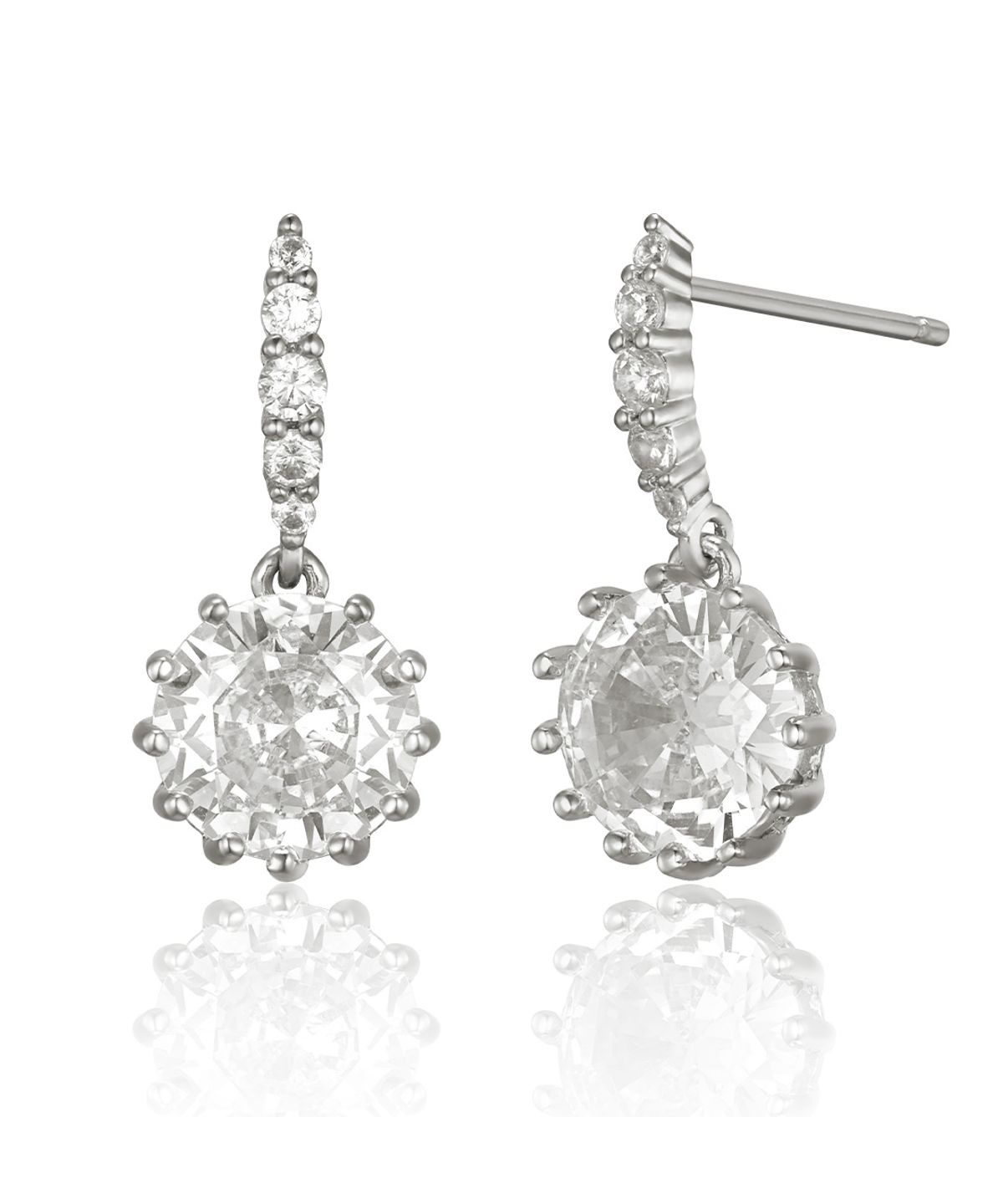 가이거주얼리(GEIGERJEWELRY) 스톤 드랍 포인트 귀걸이 GISVEE158 (실버925 PIN)