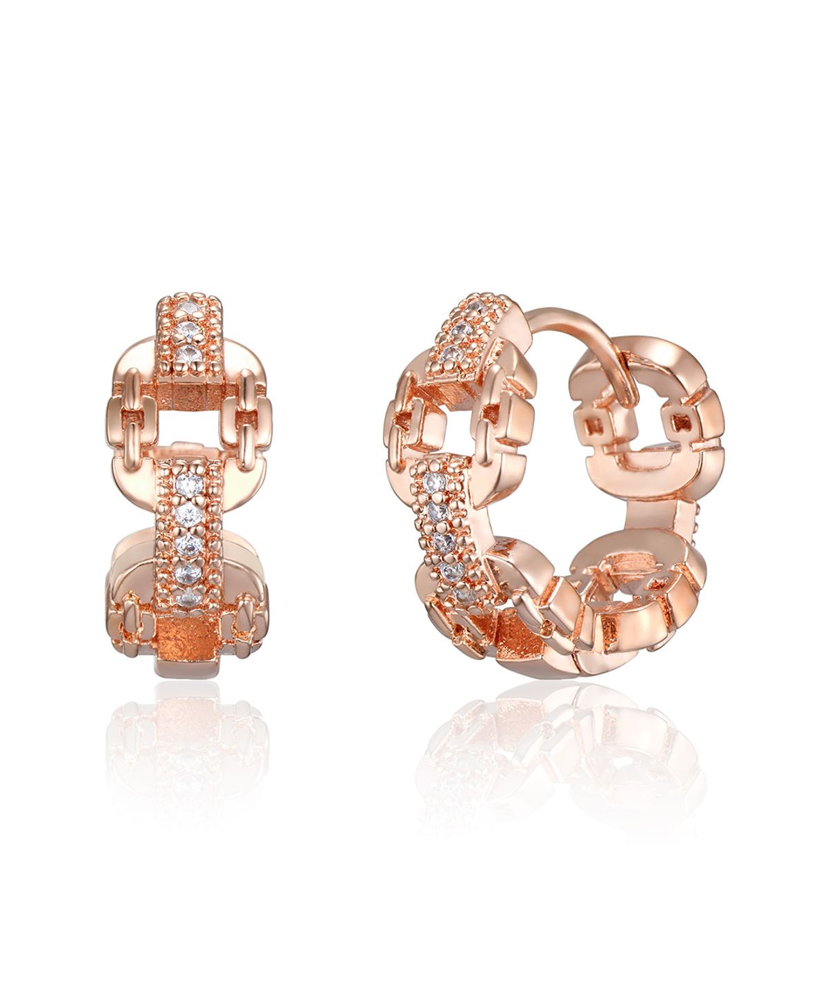 가이거주얼리(GEIGERJEWELRY) 18K GF 체인 포인트 원터치 귀걸이 GI8KPEE058