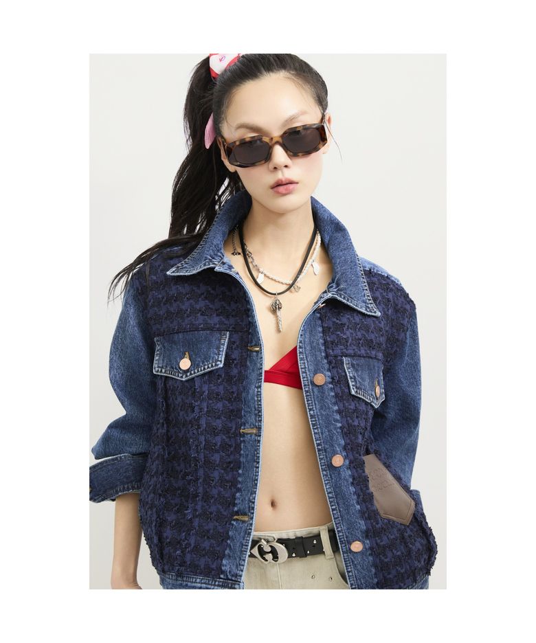 Tweed MIX Denim Jacket (blue) LFPDS25100BUX