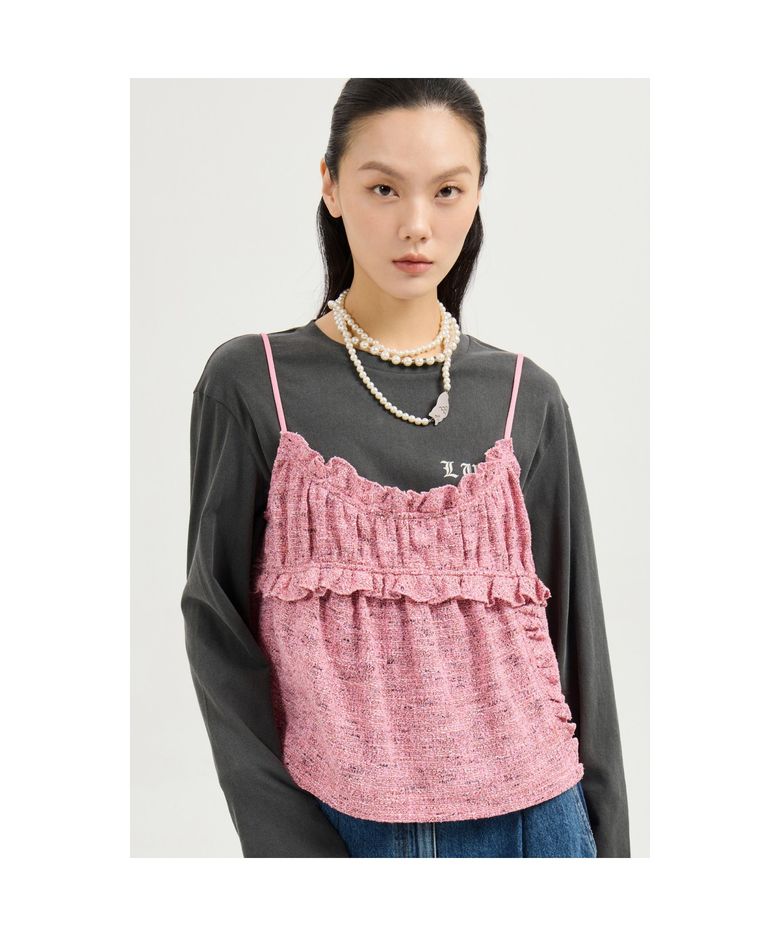 Pigment Loose-Fit Long-Sleeved T-shirt (dark grey) LFTAS25180GYD